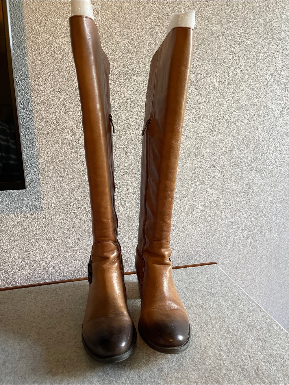 Vince Camuto Tall Brown Over-the-Knee Leather Boots
